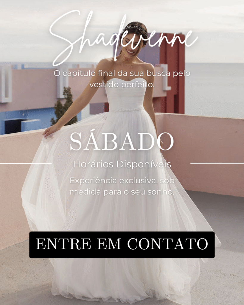 Ateliê de Vestidos de Noiva - Loja de Vestidos de Noiva aberto no sábado