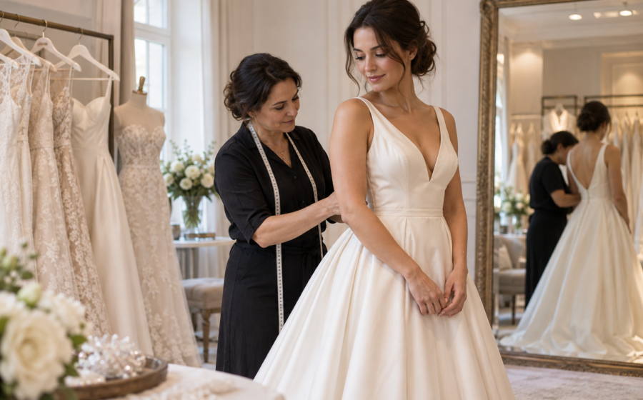 Como escolher o vestido de noiva: do estilo à prova final