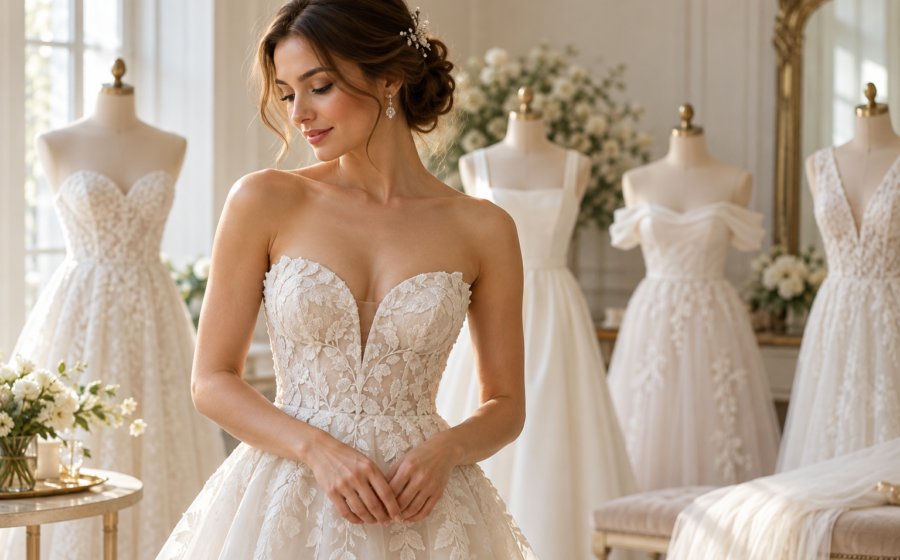 Tipos de decote para vestido de noiva: principais modelos